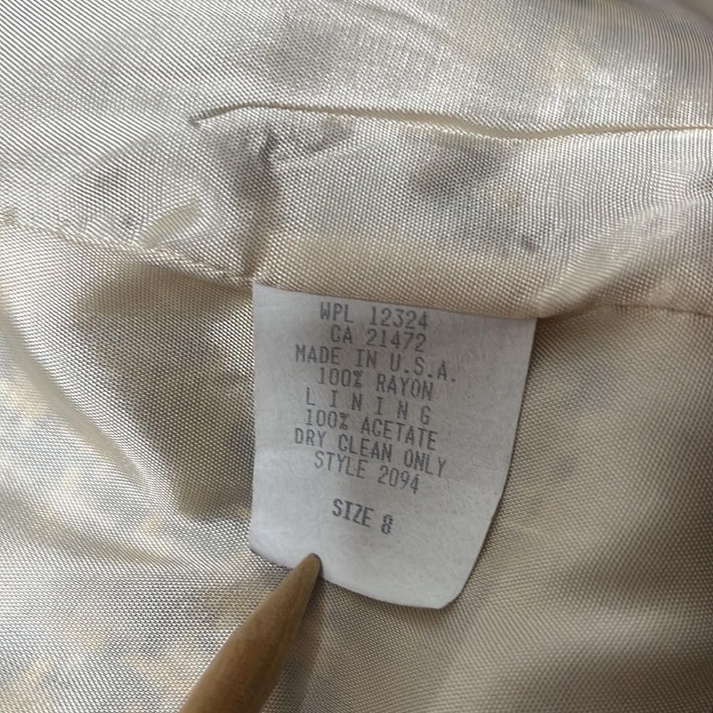 VINTAGE HOWARD WOLF BLAZER Sz 8 - Picture 8 of 15